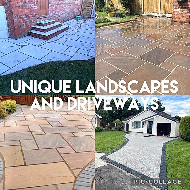 Unique Landscapes and Driveways logo